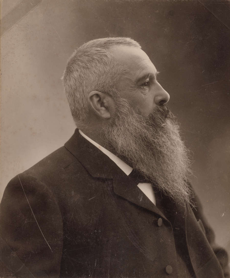 Portrait photograph of Claude Monet
